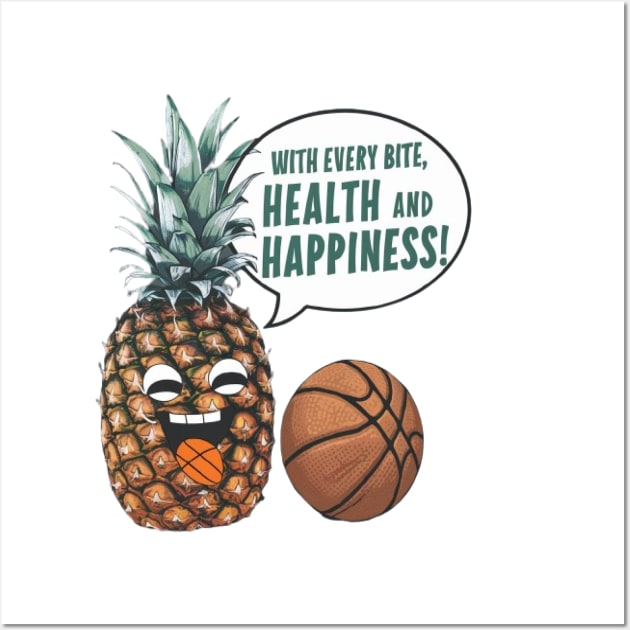 Fruit: With every bite, health and happiness! Wall Art by Medkas 